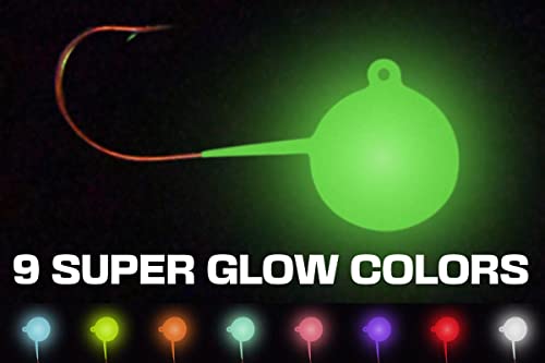 Big Nasty Tackle™ Super Glow Pout Pounder Jigs (1 oz.) (1 Pack) - color: Chartreuse Yellow