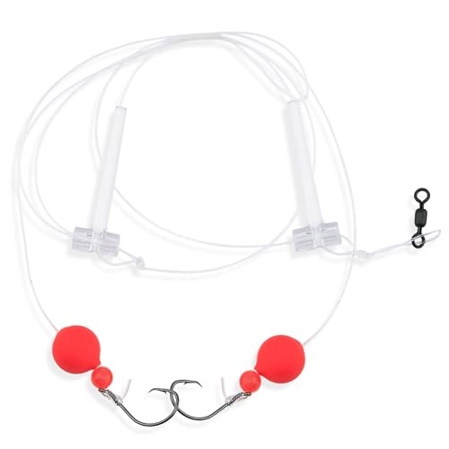 Aqua-Clear Hi-Lo Combo Rig - Bead/Float - color: Red, style: Demon Circle