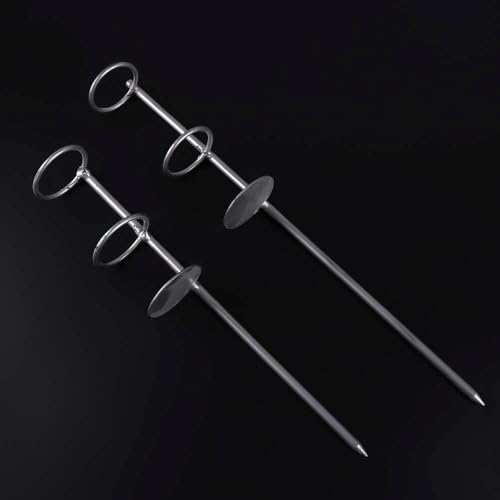 30/40/50cm Portable Fishing Rod Holder Support Stainless Steel Stand Fishing Pole Holders Ground Spike Rod Rest Stand for Ground, Beach(50cm)
