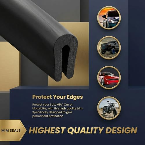 Rubber U Channel Edge Trim, Door Seal Strip, Fits Edge up to 1/16 Inch (1. 6mm) U Shape Weather Stripping(10 Feet,Black) - color: Black, size: 10 Feet