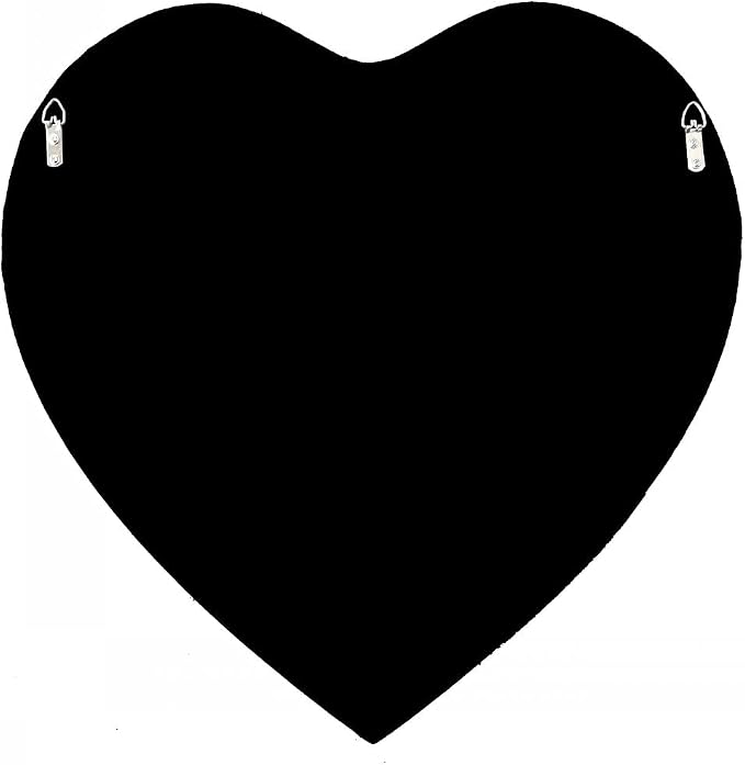 DMDFIRST Crystal Crush Diamond Heart Shaped Silver Mirror
