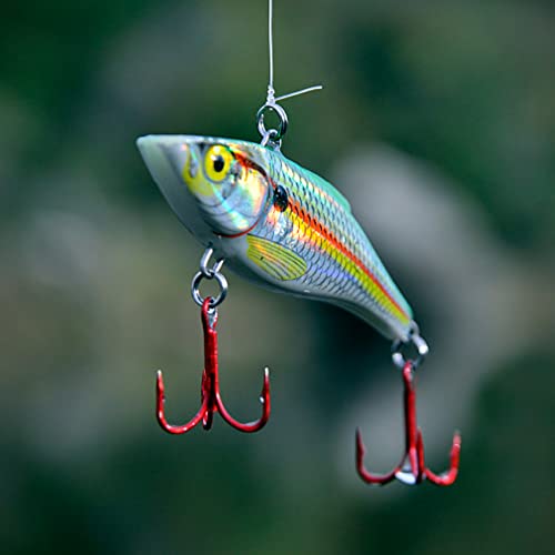 Fishing Treble Hooks - Sharp Strong Red Treble Fishing Hooks High Carbon Steel Triple Hooks Round Bend Barbed Fish Hook for Saltwater Freshwater Size #14-1/0 - size: 100pcs-12#