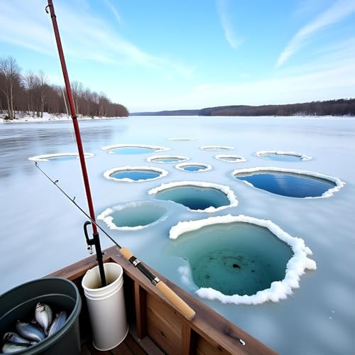 Ice Fishing Rod Reel Combo, 30 in Fiberglass Rod, EVA Handle, Ultra-Light, Without Reel, Useful and Practical Fishing Rod and Reel Combos Hunting and Fishing 