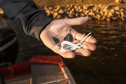 Duckett Fishing Waterslash Double Colorado Spinnerbait, Compact Fishing Lure, Durable in Heavy Cover - color: Baitfish, size: 3/8 oz