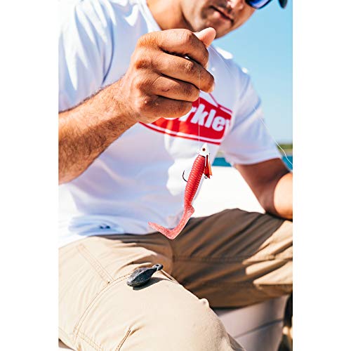 Berkley GASPG6-Soft Bait - color: Salmon Red, size: 4in - Pint 4x7