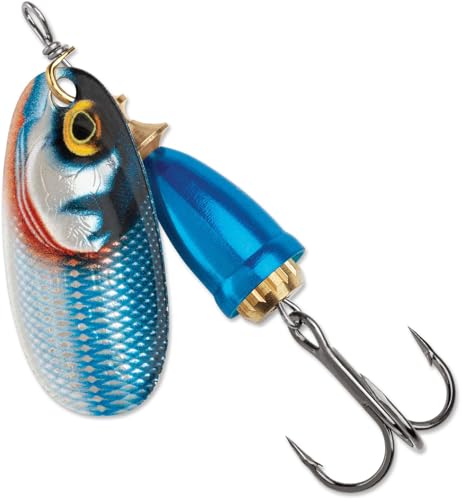 BLUE FOX Classic Vibrax, Inline Spinner Lure for Trout Bass Walleye and Salmon Premium Fishing Spinner - color: Gilded Blue Steel, size: 0