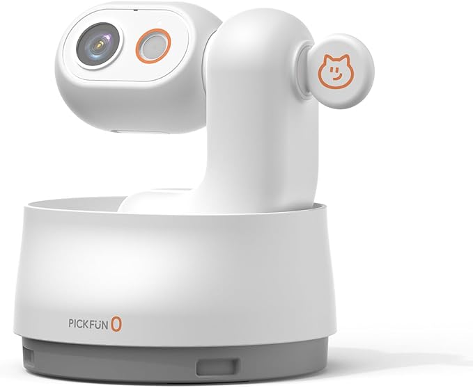 P0 AI Pet Camera with 2K Tracking, Auto Video Recording Editing & Smart Alerts, 350Β° Panoramic View with Night Vision, Two-Way Audio, Privacy Protection & Local Storage for Cat/Dog Monitoring