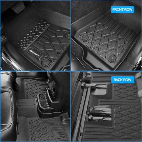 Nilight Floor Mats for Dodge Grand Caravan 7 Seats 2011-2021/2008-2016 Town & Country (Stow'n Go Only) All Weather Custom Fit Heavy Duty Floor Liners - color: 2011-2021 Grand Caravan|