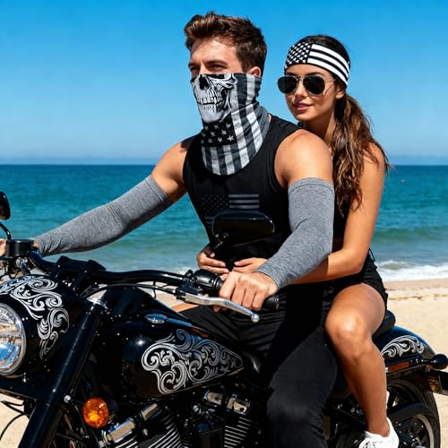 Breathable Neck Gaiter UPF 30+ Sun Protection Face Mask for Men & Women - color: 5pcs-animal