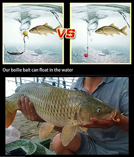 30pcs 12mm Smell Carp Fishing Bait Boilies Eggs / 4 Flavors Floating Ball Beads Feeder Artificial Carp Baits Lure - color: Orange-Sweet Potatoes(12mm)