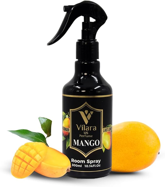 Room Spray Freshener - Long-Lasting Luxury Scents - Room and Linen Spray for Bedding, Sheets, Fabric, Furniture for Aromatherapy - 10.14 fl oz (Mango)