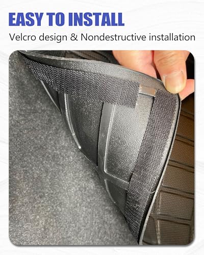 Cargo Liners Backrest Mat for Mitsubishi Outlander 7-Seat Accessories 2022-2025 2026 with Hook&Loop Rear Trunk Mat Rear Seat Back Cover Protector All Weather Anti-Slip Split Dog Liner - size: Backrest Mat + Trunk Mat