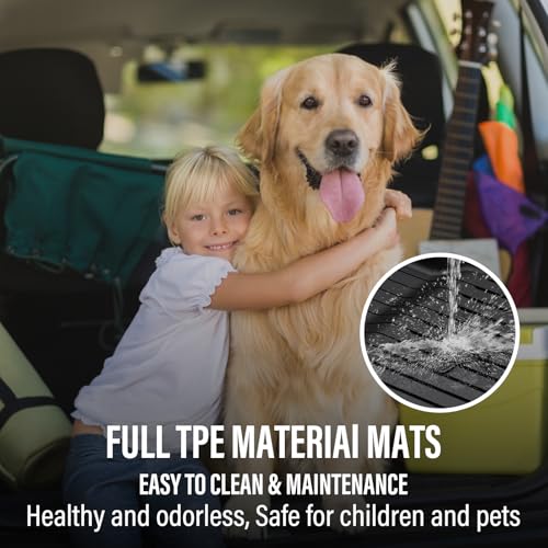 Tesla Model 3 Highland 2024 2026 Floor Mats Set, Custom Fit All Weather TPE Car Mats with Front & Rear Floor Liners, Trunk Cargo Liner & Rear Storage Mats, 6PCS Model 3 Accessories - size: Floor Mats for 2024-2026 Model 3 Highland| 6PCS
