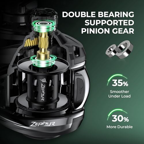 KastKing Zephyr Dual-Tip Fishing Rod and Reel Combo,Spinning & Baitcaster Combo,Dual Tips Section for Different Powers,IM6 Graphite 2-Piece Rod with Extra Tip,Sensitive & Powerful,Freshwater Fishing - style: Cast: 6'0"- Ml& M- Dual-tip Rod - Left Handed(b