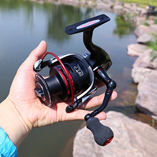 Sougayilang Fishing Reels Powerful 13+1BB Spinning Reels Ultra Smooth Reel for Saltwater or Freshwater - size: 4000