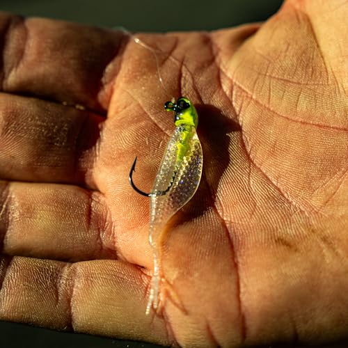 6th Sense – Clobber Minnow 2" – Soft Plastic Minnow – Crappie/Panfish Fishing – FFS Sonar Bait – (12 per Pack) Made in the USA - color: Green Gizzard