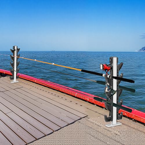 Fishing Rod Holder for Boat, Crappie Rod Holder for Transportation & Storage,Heavy Duty Angler Accessory for Fishing Boat & Pontoon boat (8 Rod) - style: 8 Rod Holder