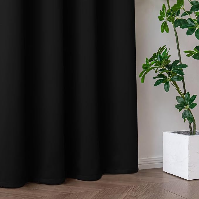IGEMAEVE Black Out Curtains 84 Inch Long