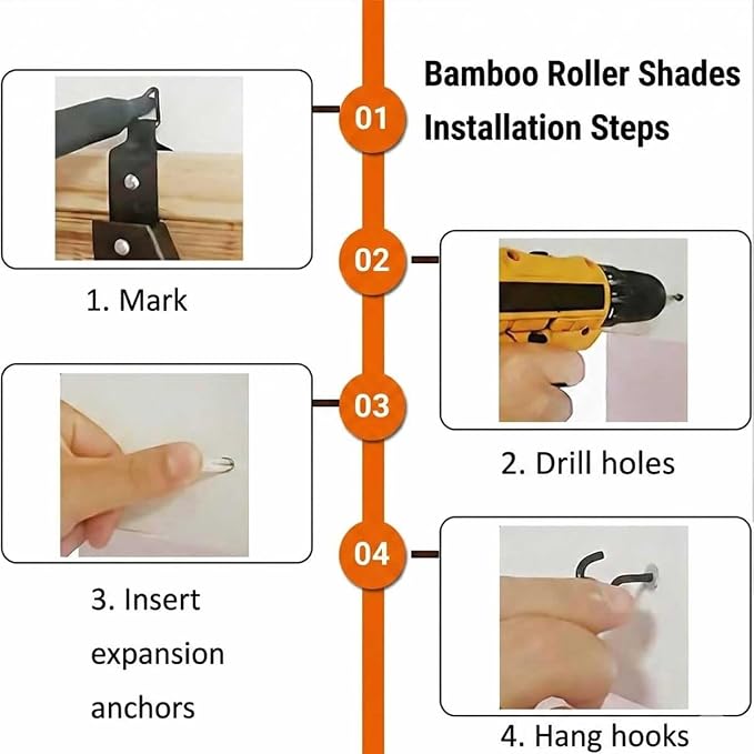 Bamboo Roller Shades for Outdoor Patio
