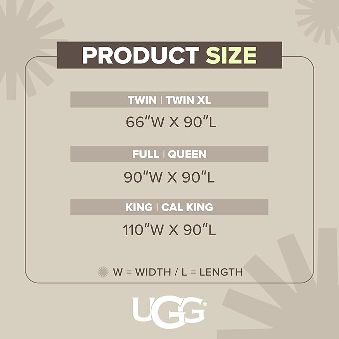 UGG Faux Fur Full/Queen Size Blanket, Double-Sided Warm Cozy Blanket, Extra Large Throw for Sofa, Washable Bedding for Full or Queen Size Bed, Cute Room Decor, 90" x 90", Oyster Brown (Adalee)
