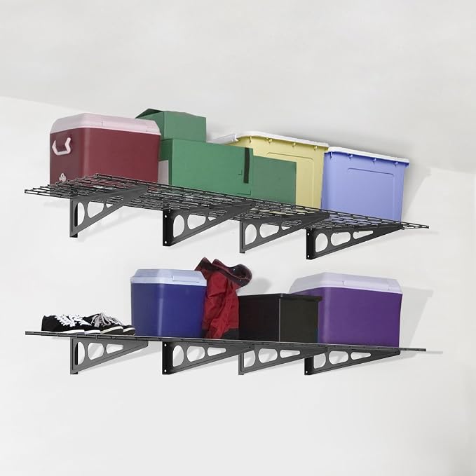 FLEXIMOUNTS WR26B-SBA 2' x 6' Wall Shelf Garage Storage Rack