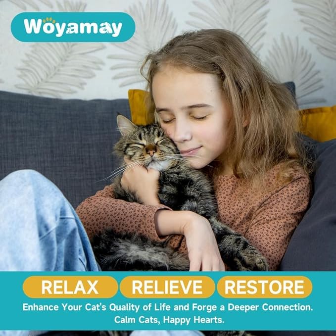 Cat Calming Diffuser Refills - 6 Pack Cat Pheromones Calming Diffuser for Cat Anxiety Relief, Cat Pheromone Diffuser, 180 Days Pheromone Diffuser to Calm Cats, Fits All Common Diffuser Heads