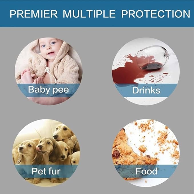 Waterproof Dog Bed Covers for Couch Protection, Water-Resistant Soft Dog Pet Blanket Anti-Slip Dog Blanket for Bed, for Furniture Bed Couch Sofa (Deep Blue,40x50inch)