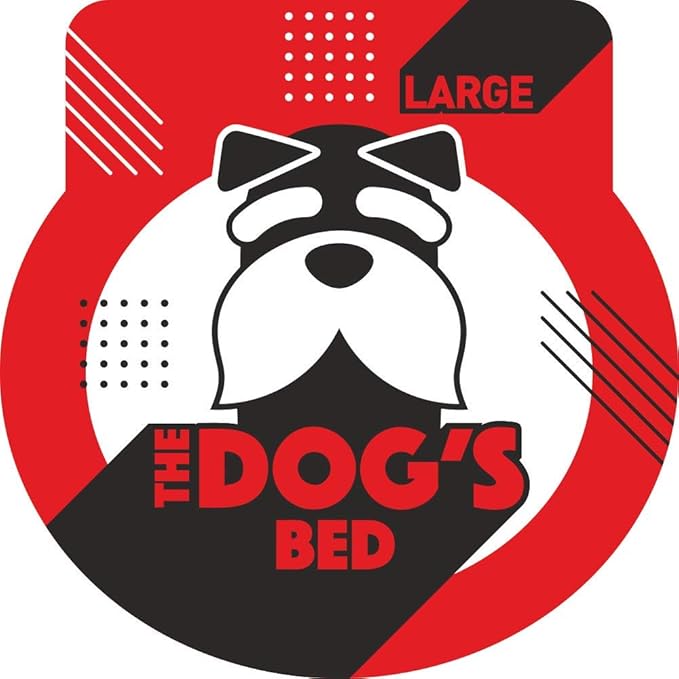 The Dog’s Bed Replacement Outer Cover & Bolster for Standard Foam Beds, Oxford Fabric, Grey, Large