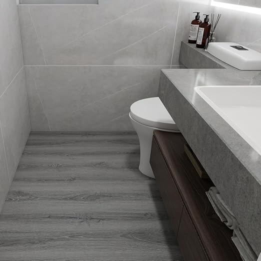Wood Grain Peel and Stick Floor Tiles – 11.8” Width, Full Roll Length of 394" –
