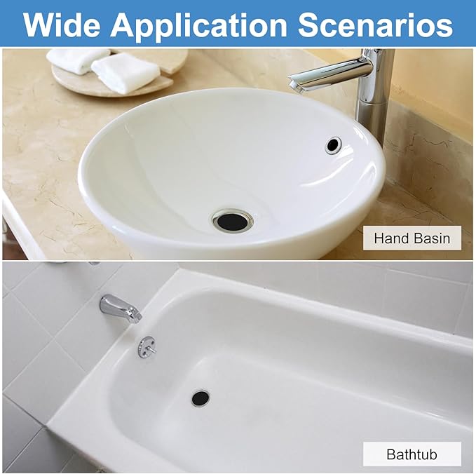 uxcell 3 Pack Shower Drain Strainer, 2" x 2.5" Stainless Steel Floor Drain Strainer Deep Sink Hair Catcher for Kitchen Bathroom Balcony Floor Drain, Fit Hole Size from 1.57" to 2.56"