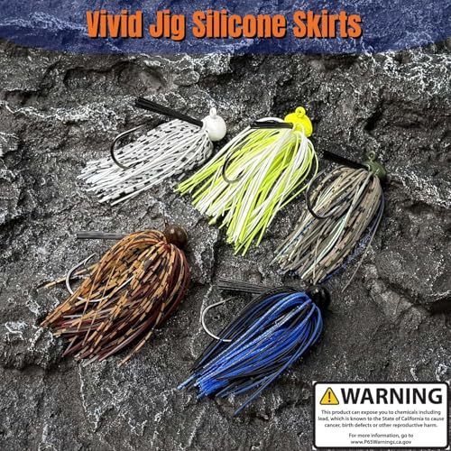 Weedless Football Jigs for Bass Fishing, Multi-Coloured Finesse Football Jig Heads with Vivid Hand-Tied Silicone Skirt and Weed Guard 1/4 3/8 1/2 3/4oz (Pack of 5) - size: 3/8oz-5pcs