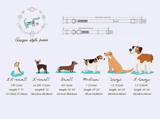 Unique style paws Christmas Dog Collar Metal Buckle Red Black Plaid Puppy Collar Gift Durable Cute Collar for Small Medium Large Boys Girls Dogs