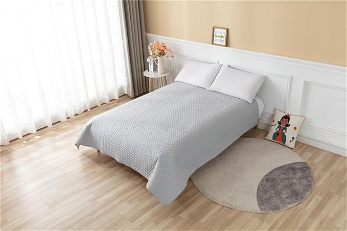 GIBZ Waterproof Dog Bed Cover Anti Slip Pet Furniture Protector Washable Blanket Large Soft Quilted Mat, Black, 220x210cm
