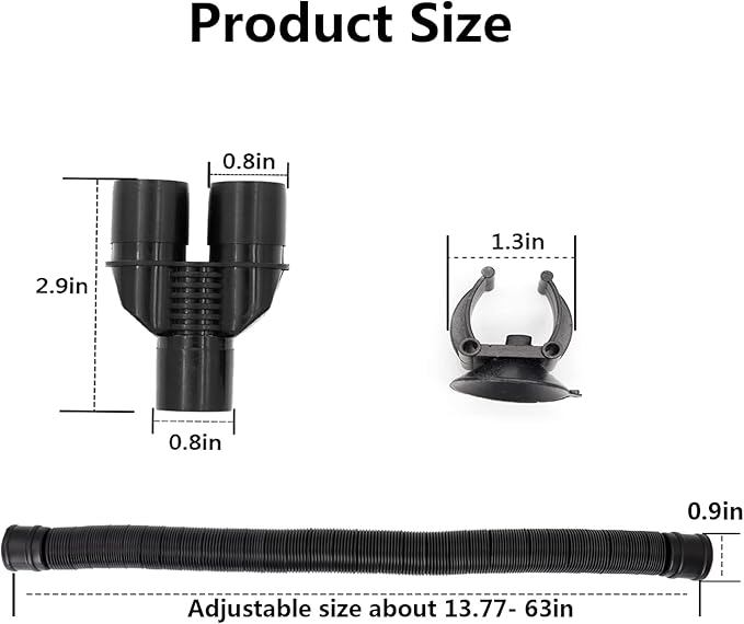 Reptile Fogger Extension Tube, Accessories of Reptile Humidifier Mister Suitable for Reptiles Amphibians and Terrarium