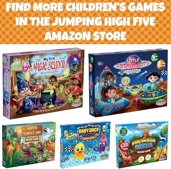 JH5 My First Dragon Adventure Board Game for Kids Ages 5+, Family Game | Introduction to fantasy adventure for kids. Easy to learn, exciting hands-on dragon fun, perfect for family game night.