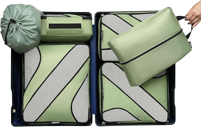 BAGAIL 6 Set Packing Cubes,Travel Luggage Packing Organizers