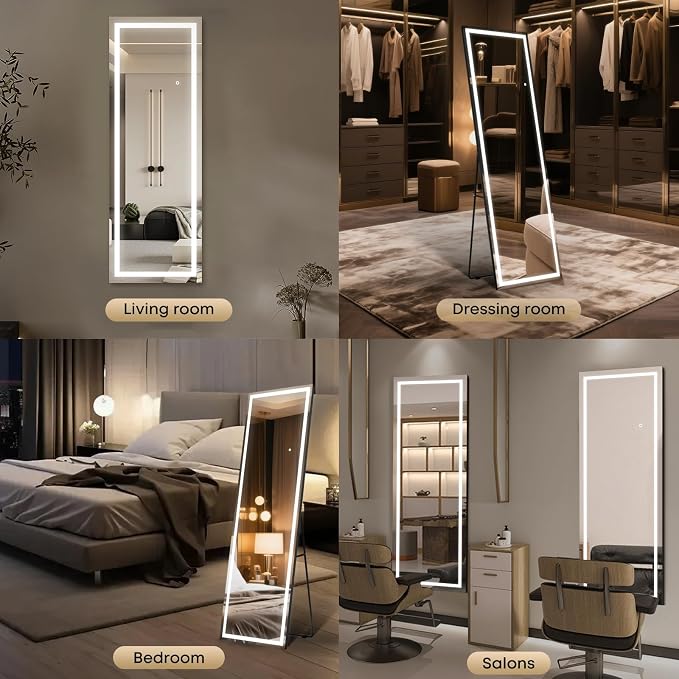 Kosmonia 56"x18" Full Length LED Mirror