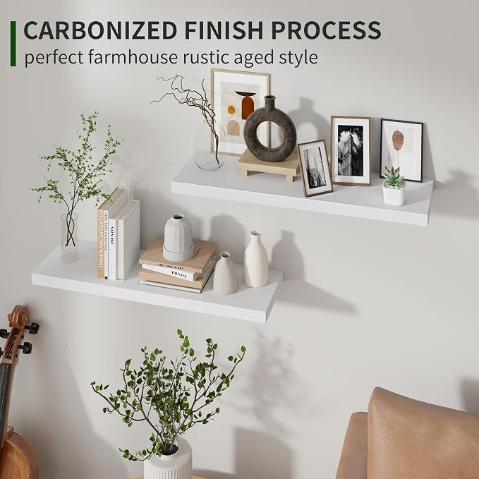 Marsmiles Wood Floating Shelves