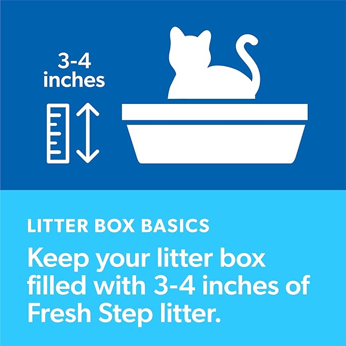 Fresh Step Extreme Clumping Litter With Febreze Freshness, Mountain Spring Scent Clumping Cat Litter With Guaranteed Odor Control, 14 lb. Box