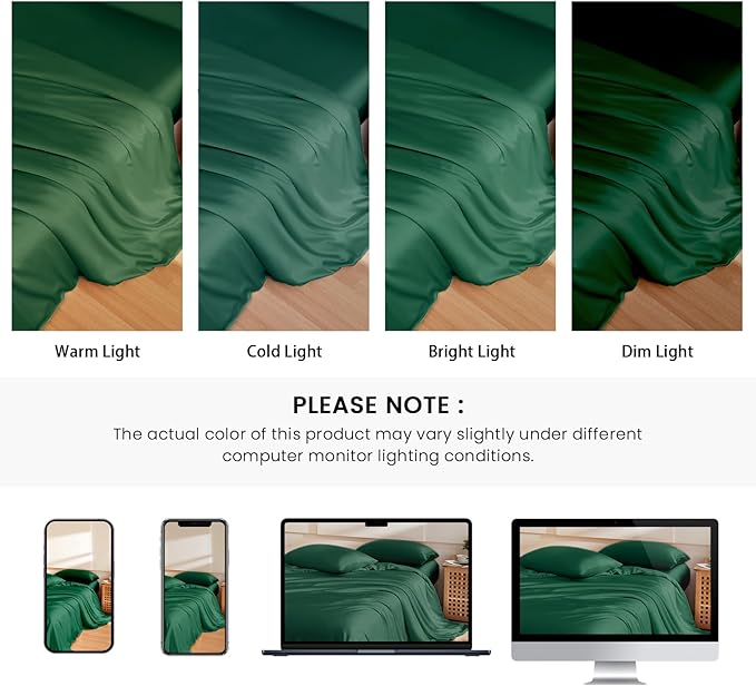 THXSILK 100% Pure Mulberry Silk Duvet Cover Set 3 Piece, 6A+ Grade Luxury Soft Bedding Silk Sheets for Hair and Skin, 1 Pcs Quilt/Comforter Cover with 2 Zippered Pillowcases (Emerald Green, Twin)