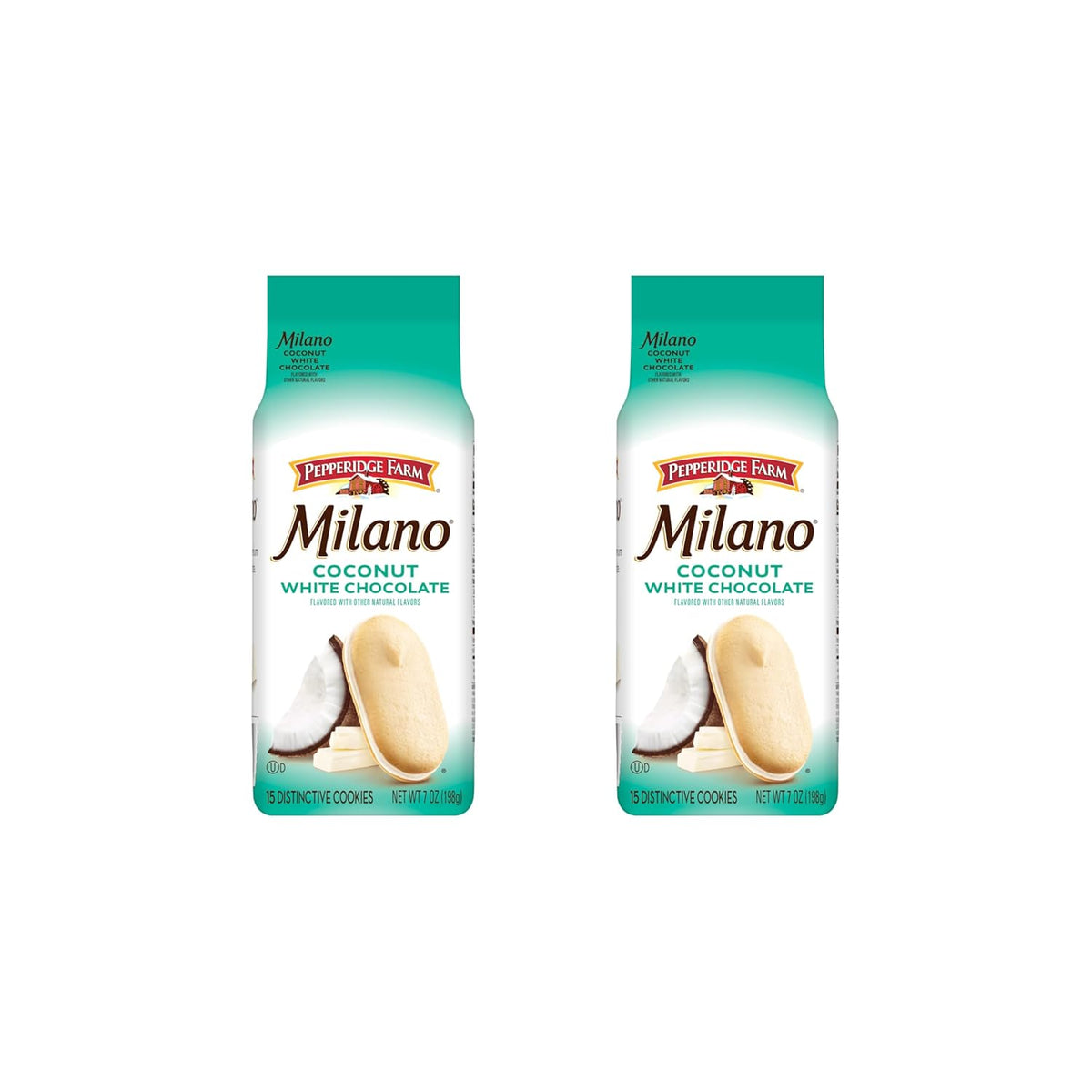 Pepperidge Farm Milano White Chocolate Mango Flavored Cookies, 7 Oz Bag