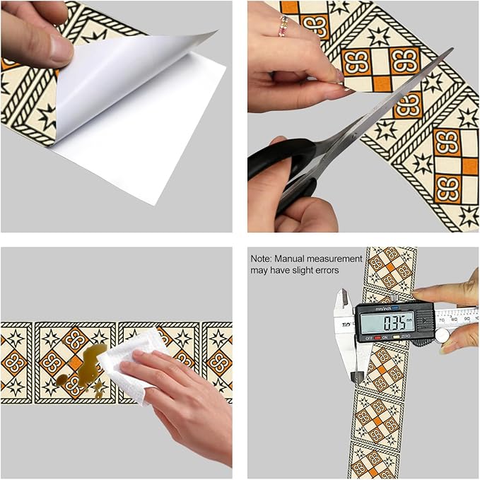 HOMETITUTE Wallpaper Border Peel and Stick Decorative Wall Trim Self Adhesive