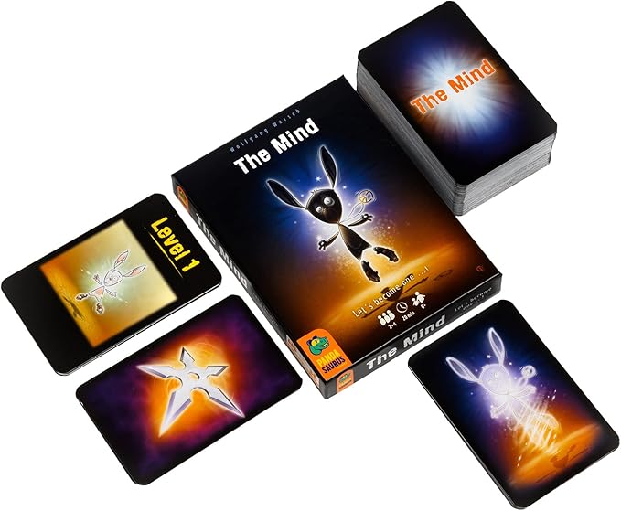 Pandasaurus Games The Mind - Family-Friendly Board Games - Game Night - Card Games for Adults, Teens & Kids (2-4 Players)