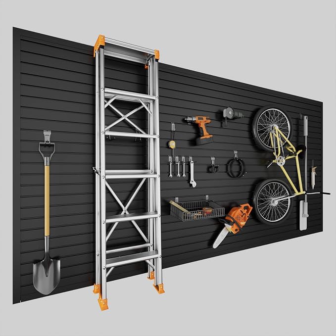 4 x 8 FT Slatwall Panel Garage Wall Organizer, Heavy Duty Slat Wall Paneling