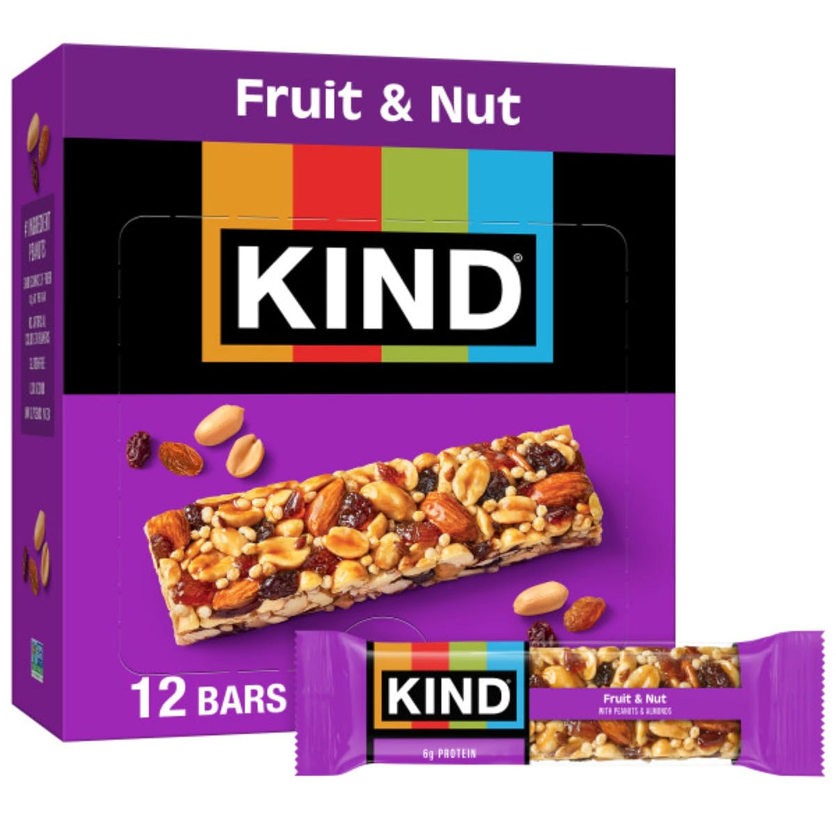KIND Healthy Snacks Bars, Cranberry Almond, Gluten Free, High Fiber Snacks, 5g Protein, 12 Count
