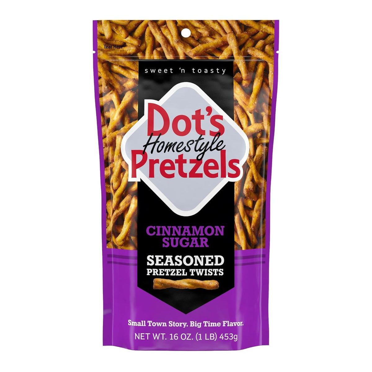 Dot's Homestyle Pretzels BBQ Seasoned Pretzel Twist Snack, 16oz Grocery Sized Bag