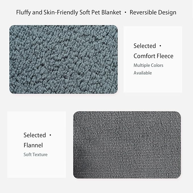 Waterproof Pet Blanket, Lovers Blanket Reversible Plush Sherpa Fleece Furniture Protector for Sofa, Bed & Couch, Liquid & Pee Proof Dog Blanket Cover for Dogs Cats Lovers Couples (Beige, XS(20"x28"))