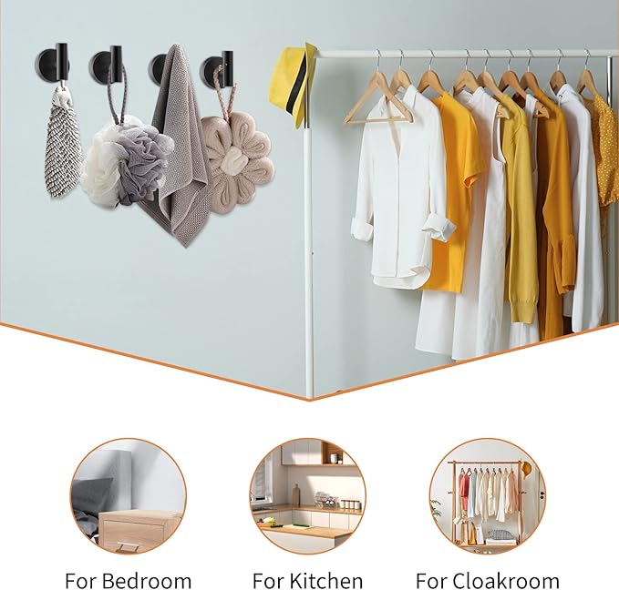 Cilee 10 Piece Matte Black Bathroom Hardware Set,2 Pack 5 Piece Bathroom Accessories Set Include 24 inch,16 inch Toilet Paper Holder, Towel bar,Towel Ring,Towel Hook,Stainless Steel Wall Mounted