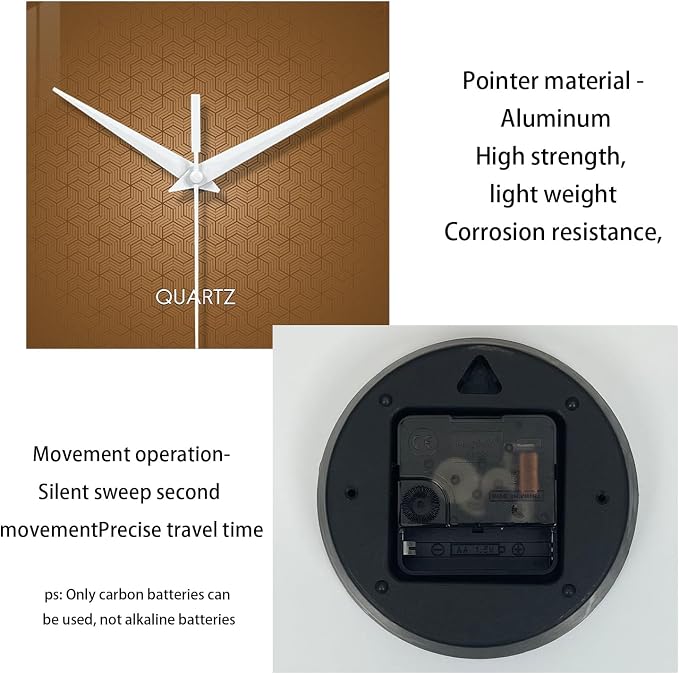 XFM Modern Wall Clock for Living Room Simple Wall Clocks Battery Operated 14