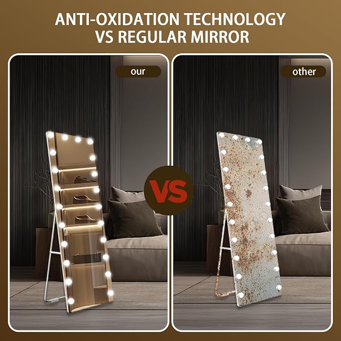 Kosmonia 66x22 Hollywood Full Length Mirror